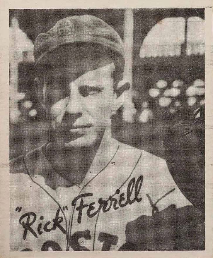 1936 Goudey World Wide Gum Wes Ferrell #40 Baseball Card