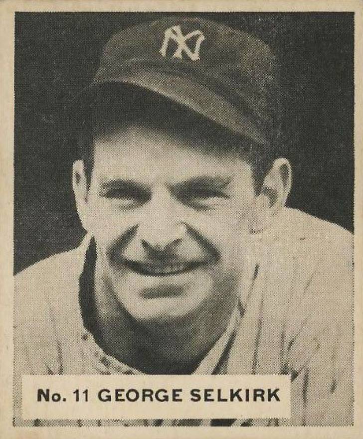 1936 Goudey World Wide Gum George Selkirk #11 Baseball Card