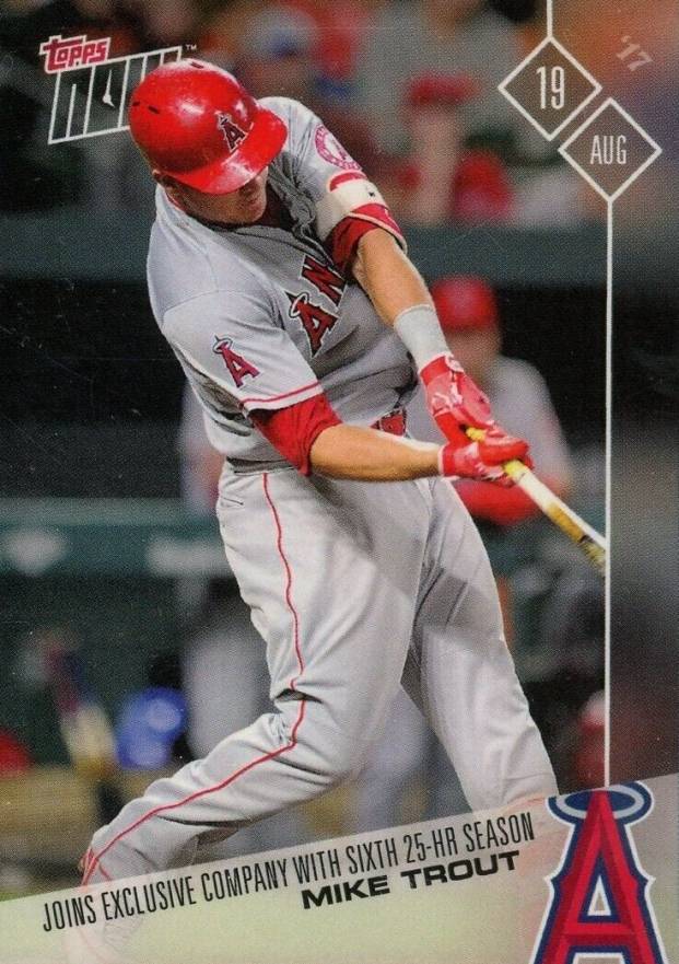 2017 Topps Now  Mike Trout #498 Baseball Card
