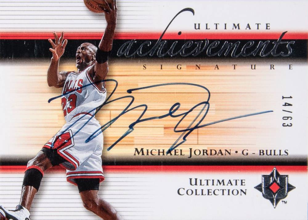 2003 Ultimate Collection Ultimate Achievements Signatures Michael Jordan #UA-MJ Basketball Card