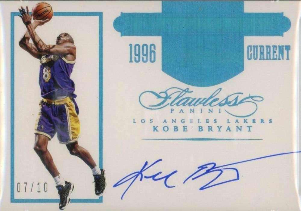 2015 Panini Flawless Transitions Autograph Kobe Bryant #KB1 Basketball Card