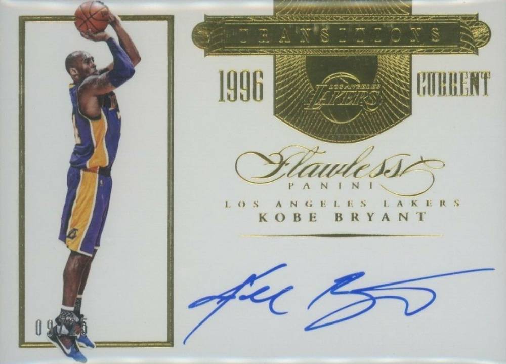 2015 Panini Flawless Transitions Autograph Kobe Bryant #KB4 Basketball Card