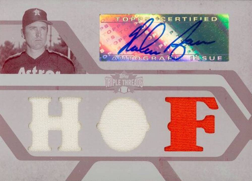 2008 Topps Triple Threads Relics Autographs Nolan Ryan #133 Baseball Card