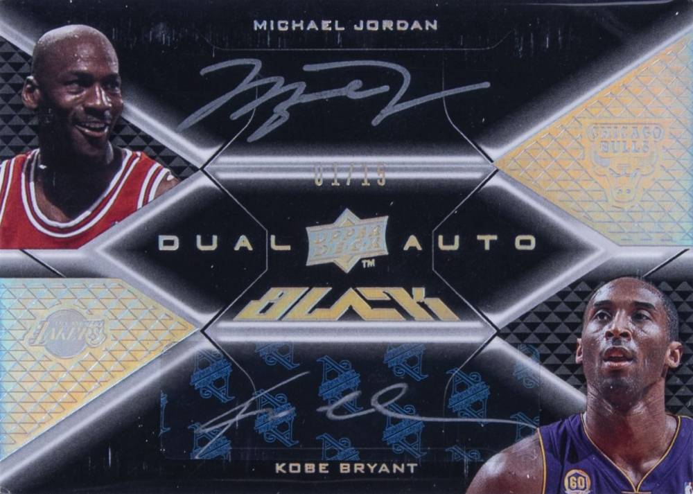 2008 Upper Deck Black Dual Autographs Bryant/Jordan #DA-BJ Basketball Card