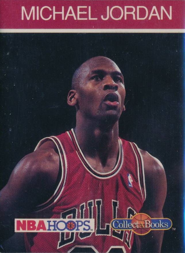 1990 Hoops Collectabooks Michael Jordan #4 Basketball Card