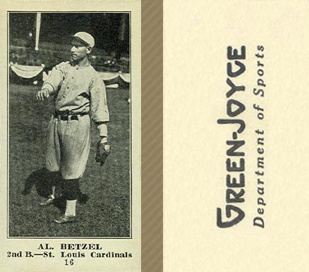 1916 Green-Joyce Al Betzel #16 Baseball Card
