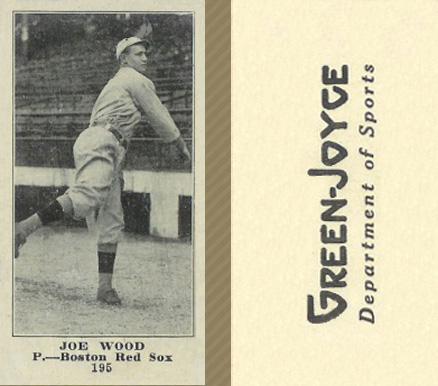 1916 Green-Joyce Joe Wood #195 Baseball Card