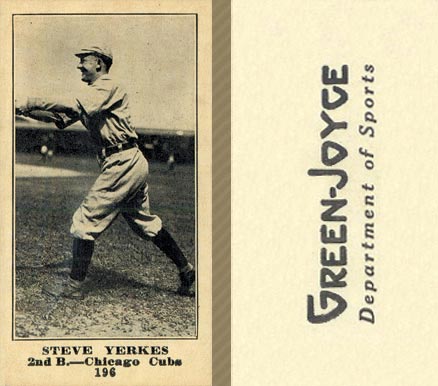 1916 Green-Joyce Steve Yerkes #196 Baseball Card