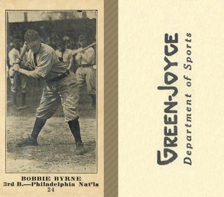 1916 Green-Joyce Bobbie Byrne #24 Baseball Card