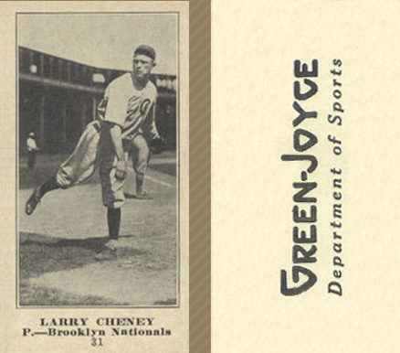 1916 Green-Joyce Larry Cheney #31 Baseball Card