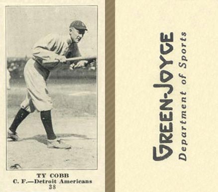 1916 Green-Joyce Ty Cobb #38 Baseball Card