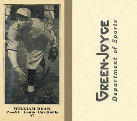 1916 Green-Joyce William Doak #47 Baseball Card