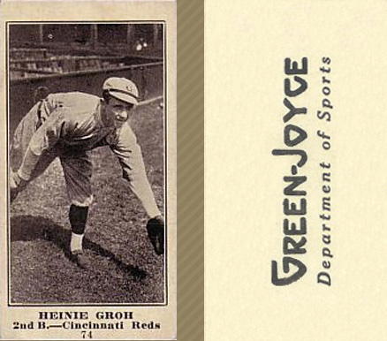 1916 Green-Joyce Heinie Groh #74 Baseball Card
