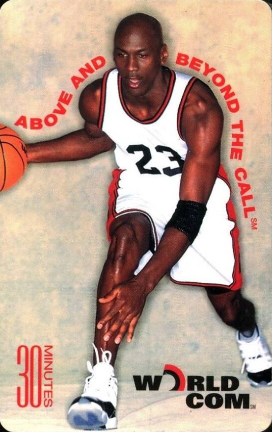 1996 Worldcom Calling Cards Michael Jordan # Basketball Card