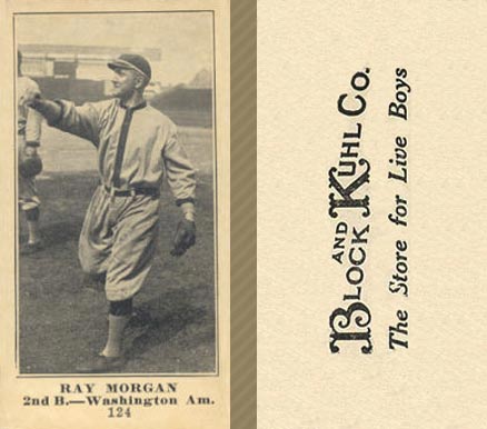 1916 Block & Kuhl (1916) Ray Morgan #124 Baseball Card