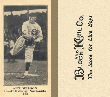 1916 Block & Kuhl (1916) Art Wilson #192 Baseball Card
