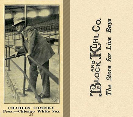 1916 Block & Kuhl (1916) Charles Comiskey #35 Baseball Card