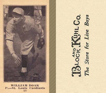 1916 Block & Kuhl (1916) William Doak #48 Baseball Card