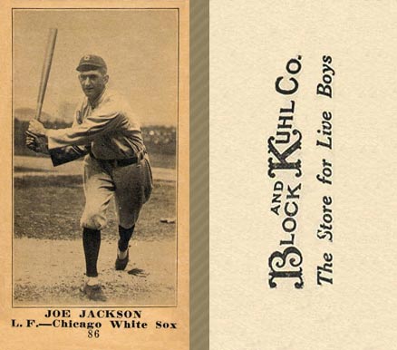 1916 Block & Kuhl (1916) Joe Jackson #86 Baseball Card