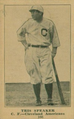 1917 Boston Store Tris Speaker #166 Baseball Card
