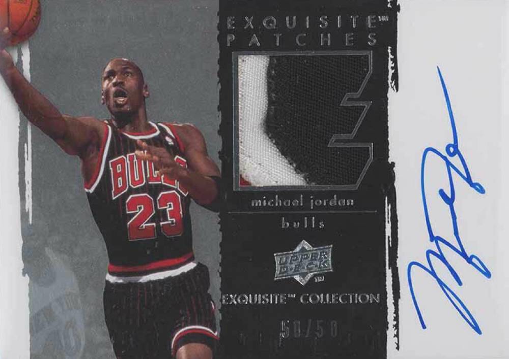 2009 Upper Deck Exquisite Collection Autographs Patches Michael Jordan #P-MJ Basketball Card