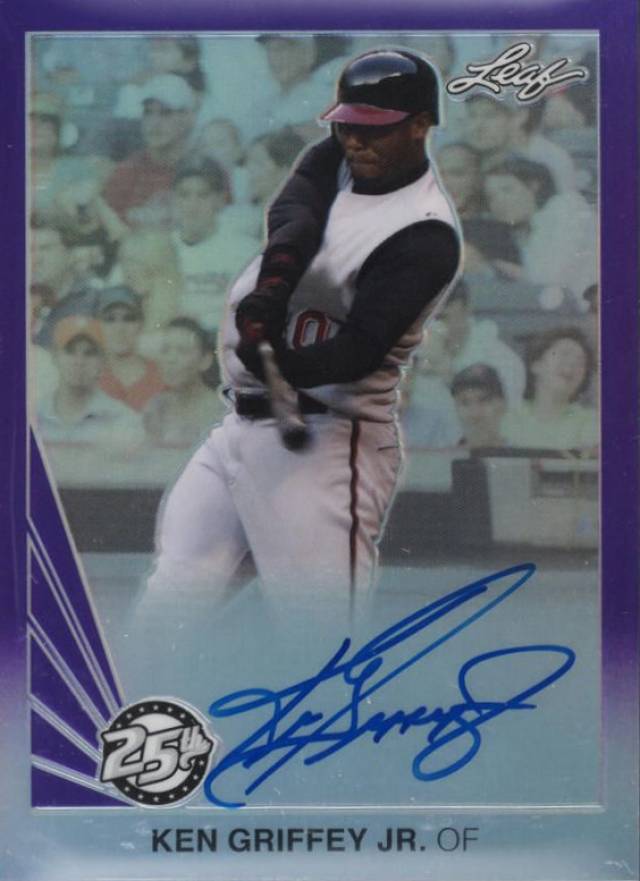 2015  Leaf 25th 1990 Metal Autograph Ken Griffey Jr. #BAKGJ Baseball Card