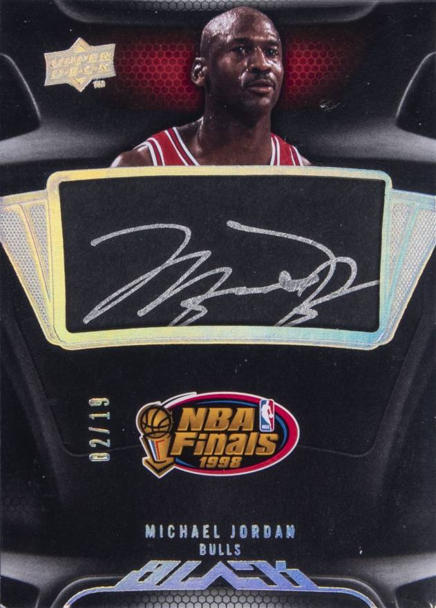 2008 Upper Deck Black Commemorative Logo Autograph Michael Jordan #C-JO Basketball Card