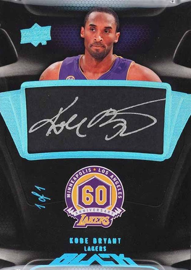 2008 Upper Deck Black Commemorative Logo Autograph Kobe Bryant #C-KB Basketball Card