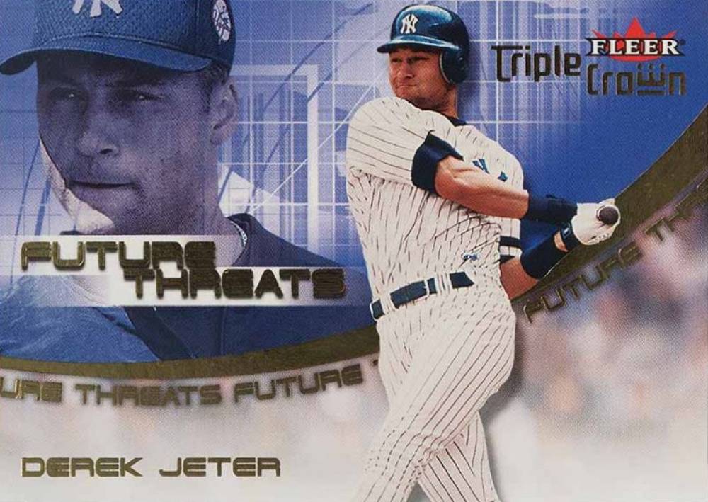 2001 Fleer Triple Crown Future Threats Derek Jeter #1 Baseball Card