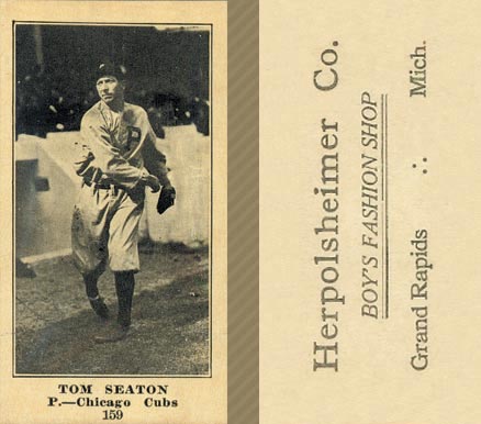 1916 Herpolsheimer Co. Tom Seaton #159 Baseball Card