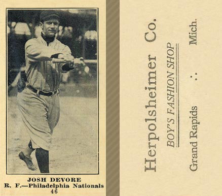 1916 Herpolsheimer Co. Josh Devore #46 Baseball Card