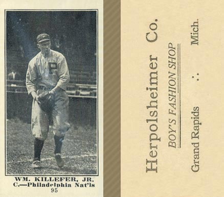 1916 Herpolsheimer Co. Wm. Killefer, Jr. #95 Baseball Card
