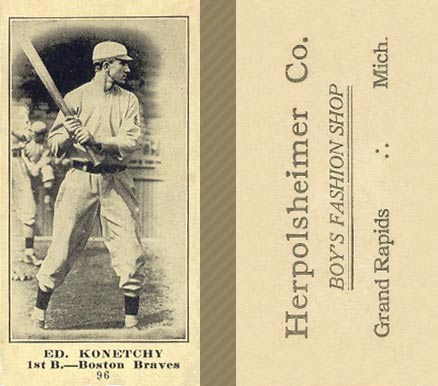 1916 Herpolsheimer Co. Ed. Konetchy #96 Baseball Card