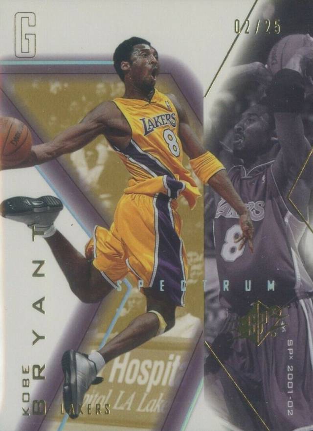 2001 SPx Kobe Bryant #38 Basketball Card