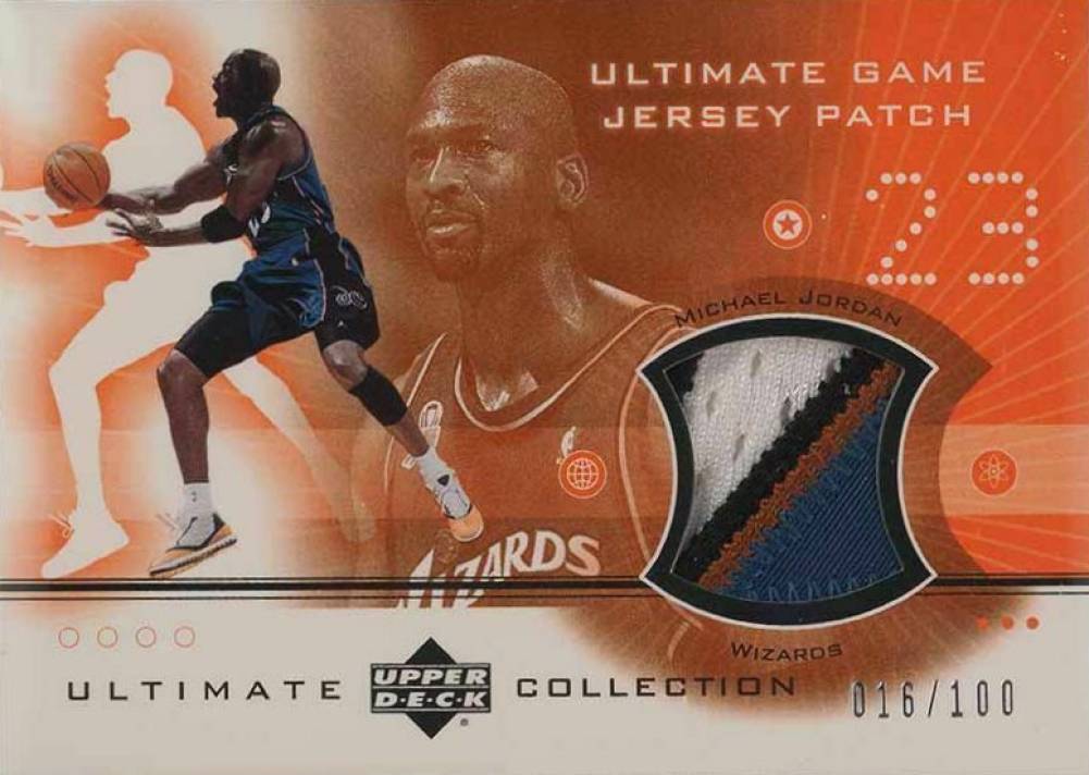 2001 Ultimate Collection Ultimate Game Jersey Patch Michael Jordan #MJP Basketball Card