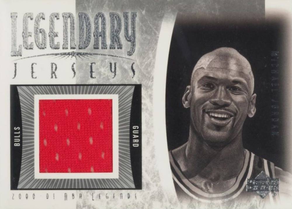 2001 Upper Deck Legends Legendary Jerseys Michael Jordan #MJ-J Basketball Card