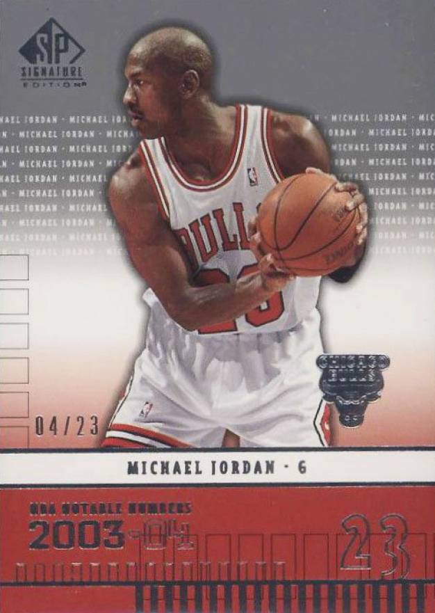 2003 SP Signature Michael Jordan #145 Basketball Card