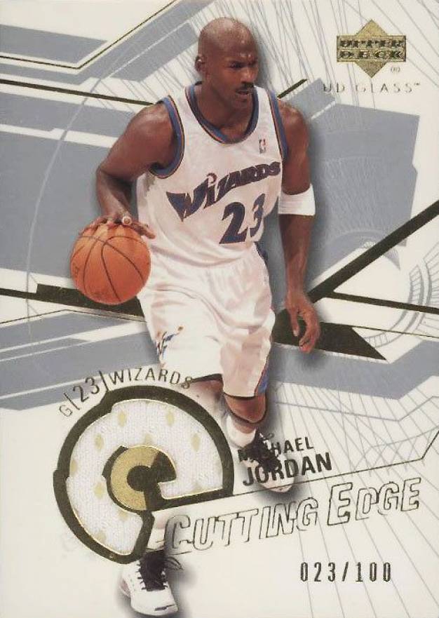 2003 Upper Deck Glass Cutting Edge Michael Jordan #CE-MJ Basketball Card