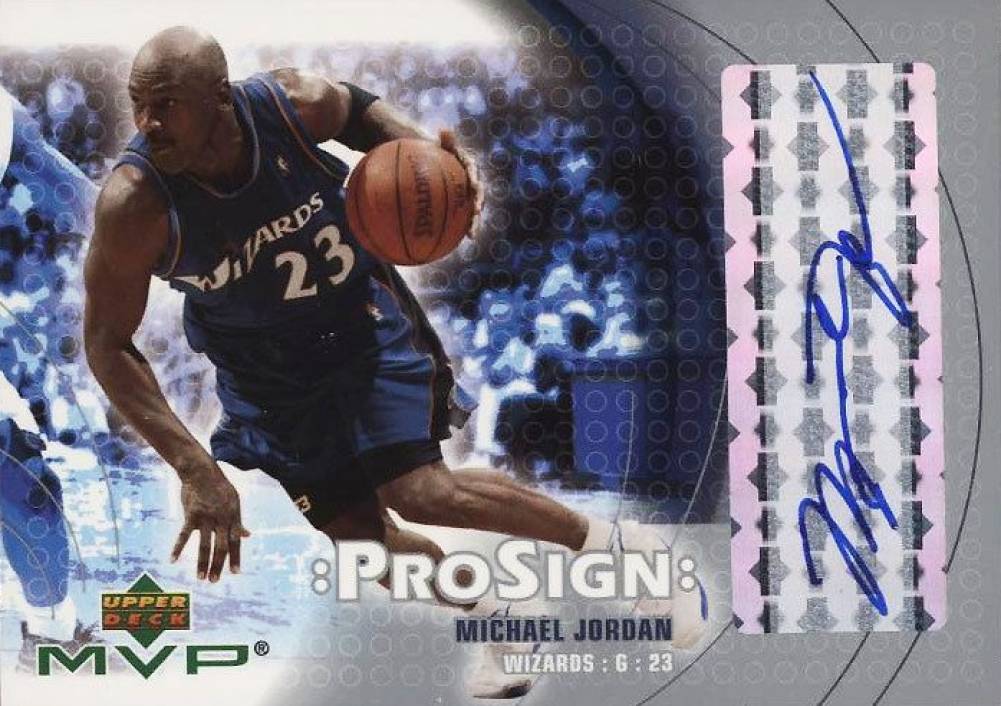 2003 Upper Deck MVP Prosign Michael Jordan #MJ Basketball Card