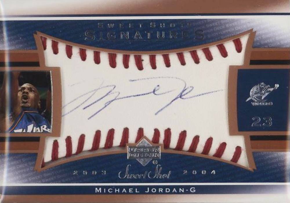 2003 Upper Deck Sweet Shot Sweet Spot Signatures Michael Jordan #MJ-A Basketball Card