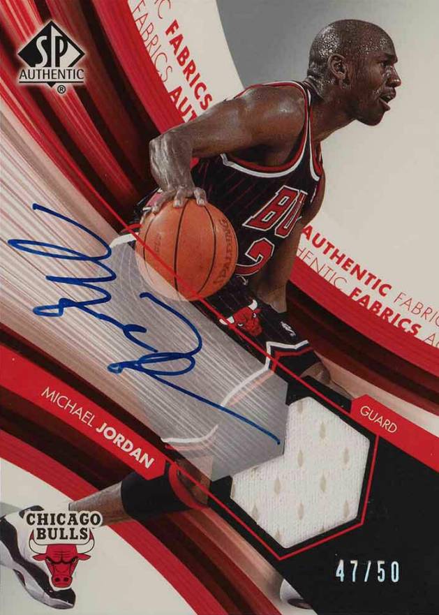 2004 SP Authentic Autograph Authentic Fabric Michael Jordan #AAFMJ Basketball Card