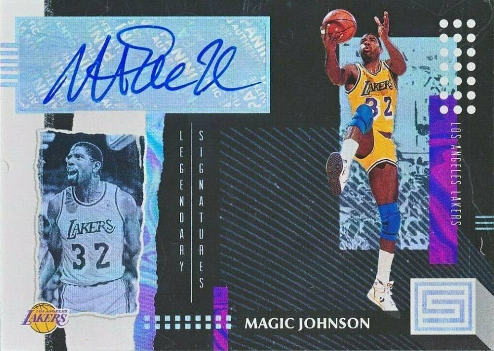 2018 Panini Status Legendary Signatures Magic Johnson #MJN Basketball Card