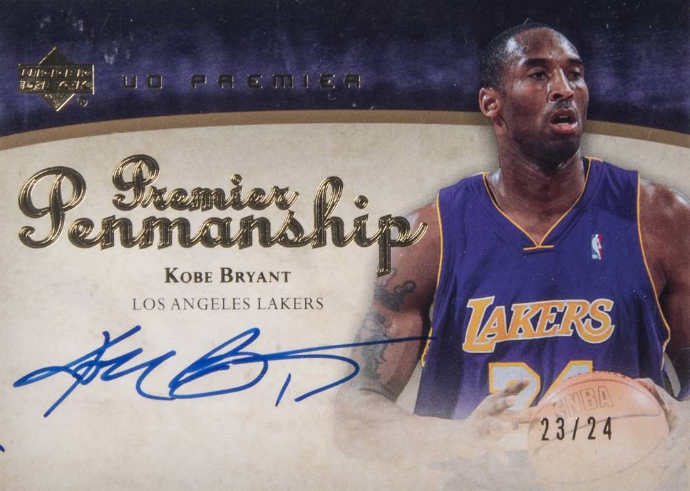 2007 Upper Deck Premier Premier Penmanship Kobe Bryant #PENKB Basketball Card