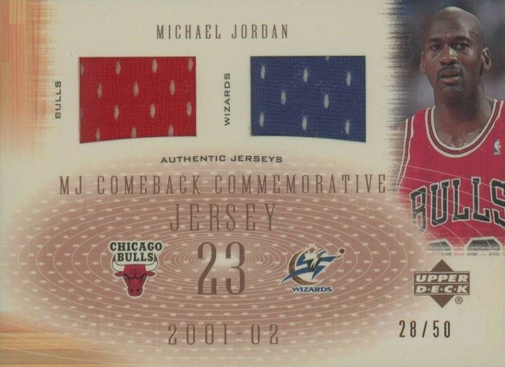 2001 Upper Deck MJ Comeback Commemorative Michael Jordan #CCD5 Basketball Card