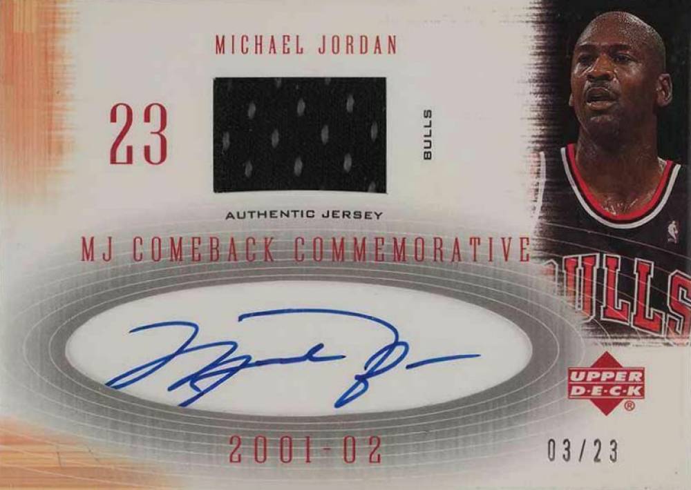 2001 Upper Deck MJ Comeback Commemorative Michael Jordan #CCA4 Basketball Card