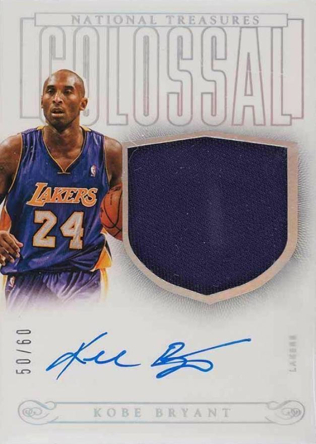 2013 Panini National Treasures Colossal Materials Signature Kobe Bryant #CJ-KB Basketball Card