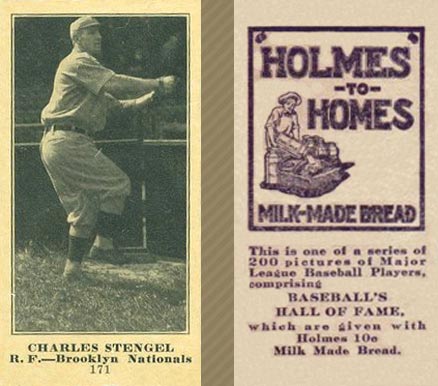 1916 Holmes for Homes Bread Charles Stengel #171 Baseball Card