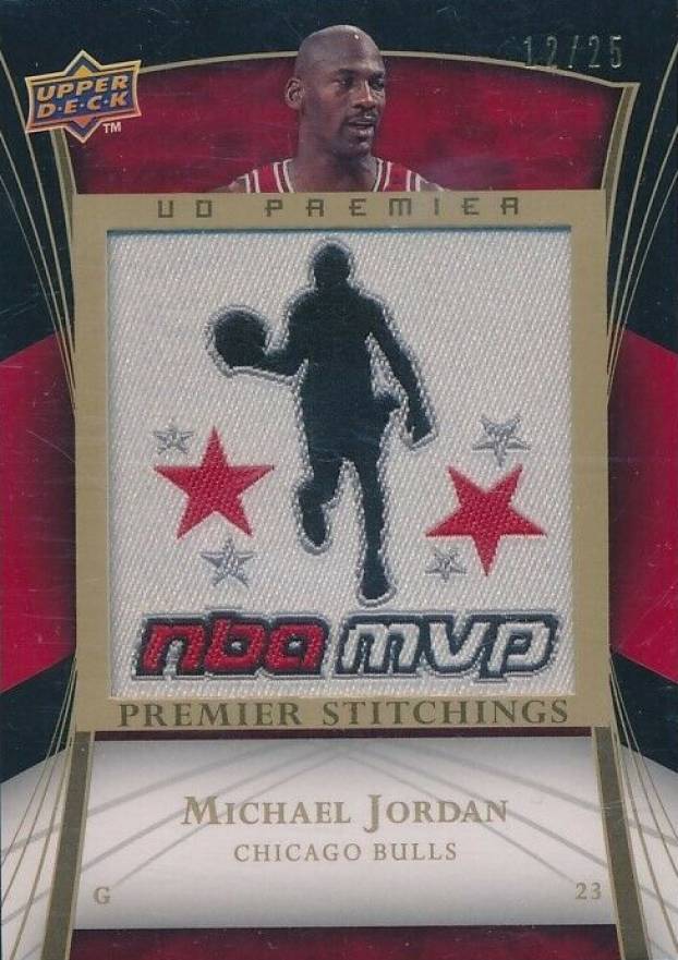 2007 Upper Deck Premier Stitchings Patches Michael Jordan #PS-MJ Basketball Card