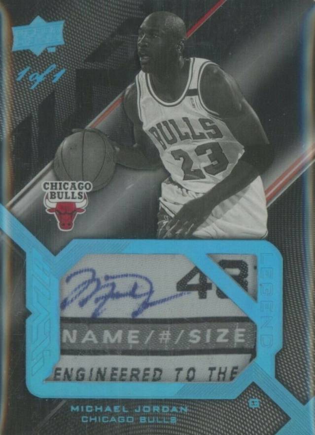 2008 Upper Deck Black Legend Signed Jersey Pieces Michael Jordan #SPLMJ Basketball Card