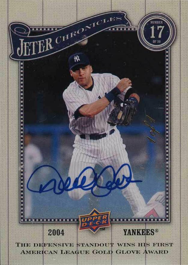 2008 Upper Deck Derek Jeter Chronicles Derek Jeter #DJC17 Baseball Card